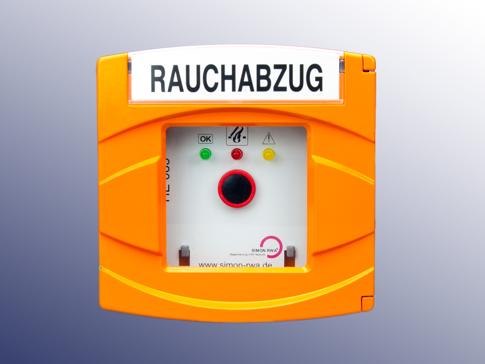 Rauchabzugstaster in Aluminium